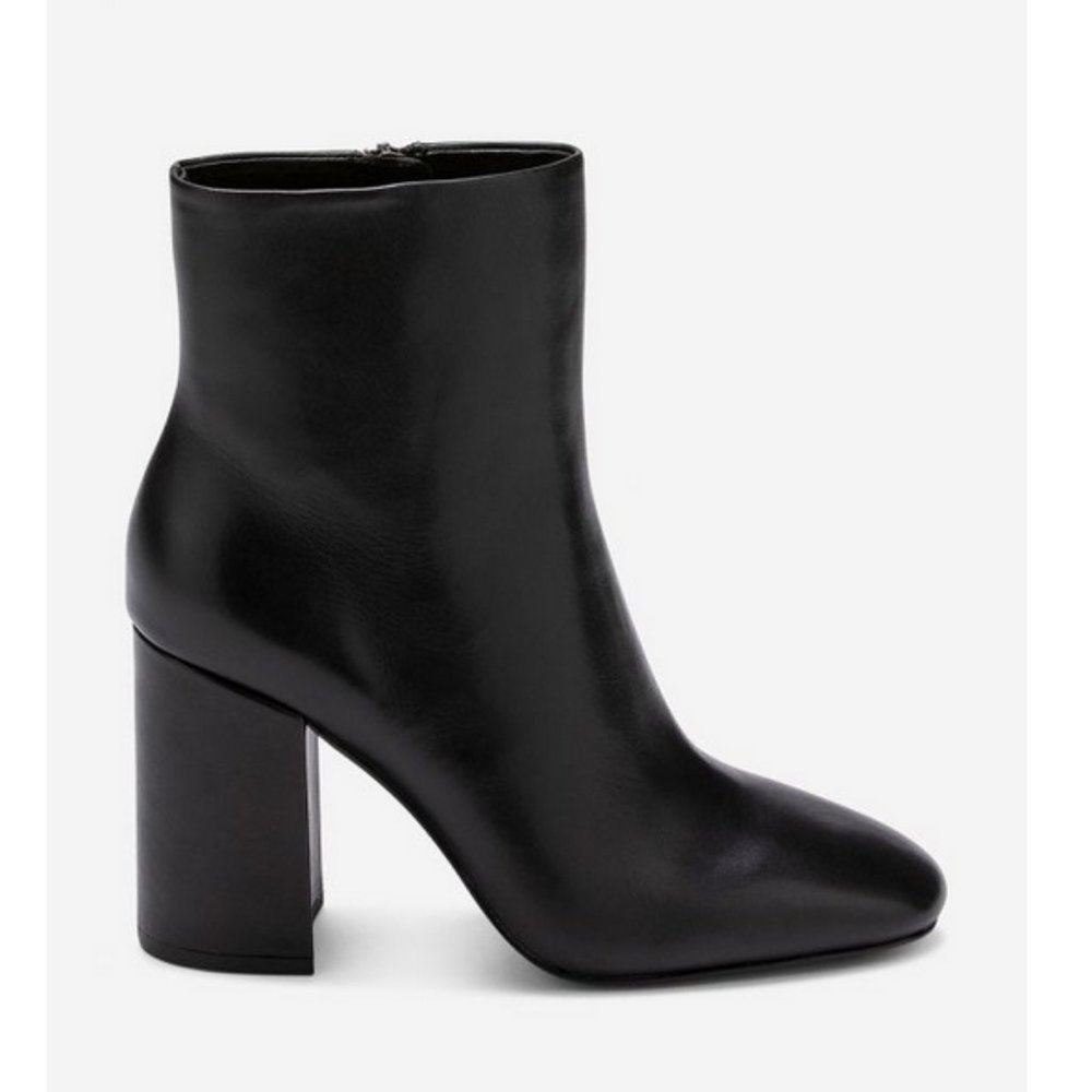 ASH Black Leather Heeled Ankle Booties NWT